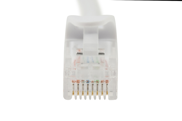 2 ft White CAT5e Patch Cable Easyboot (Ferraristyle) 50 Pack
