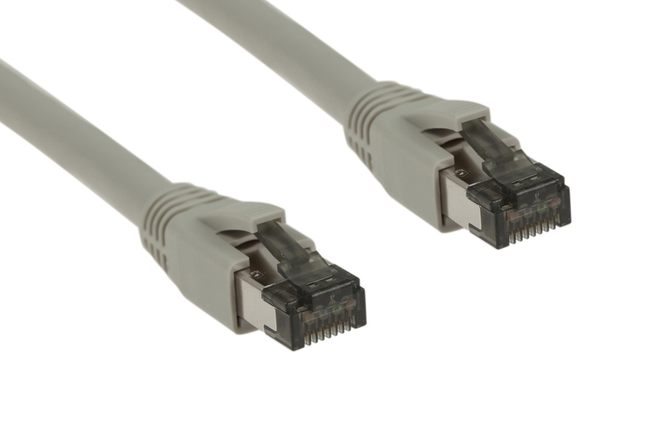 5ft Gray Shielded CAT8 Cables Snagless Easyboot Patch Cables