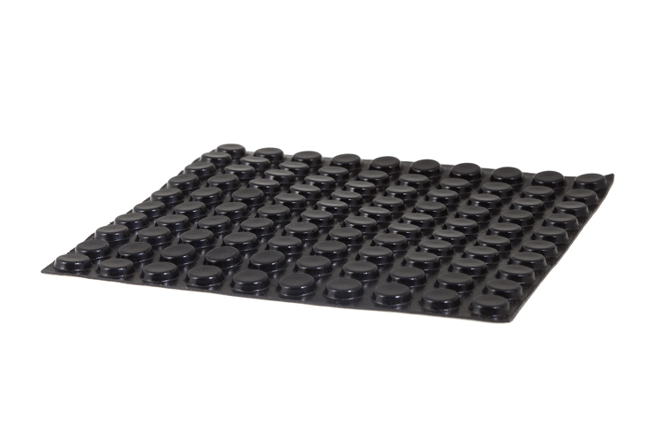 Self Adhesive Rubber Feet Round 12.7mm X 3.5 mm Qty 100