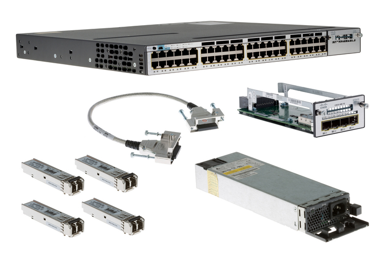 Cisco WSC3750X48PFS Catalyst 3750X 48 Port Full PoE, Deployment Pack