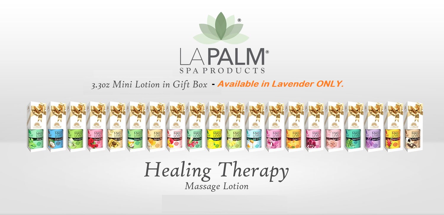 La Palm Healing Lotion Therapy in Gift Box 3.3oz Lavender Cali