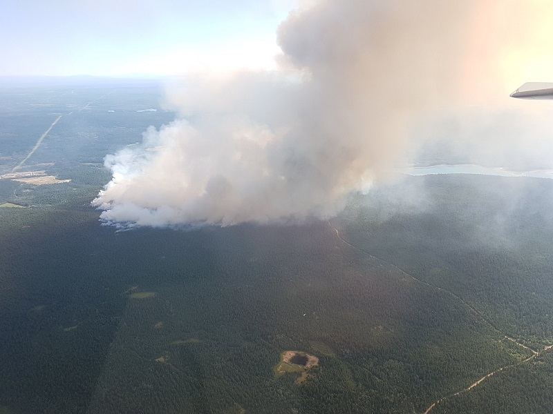Wildfire spreading west of 100 Mile House, B.C. as evacuation orders in