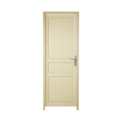 Bloc porte plaqué ayous 3 panneaux 93cm poussant droit