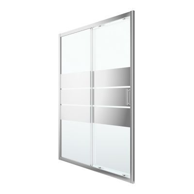 Porte De Douche Coulissante Cooke Lewis Beloya Miroir 140 Cm