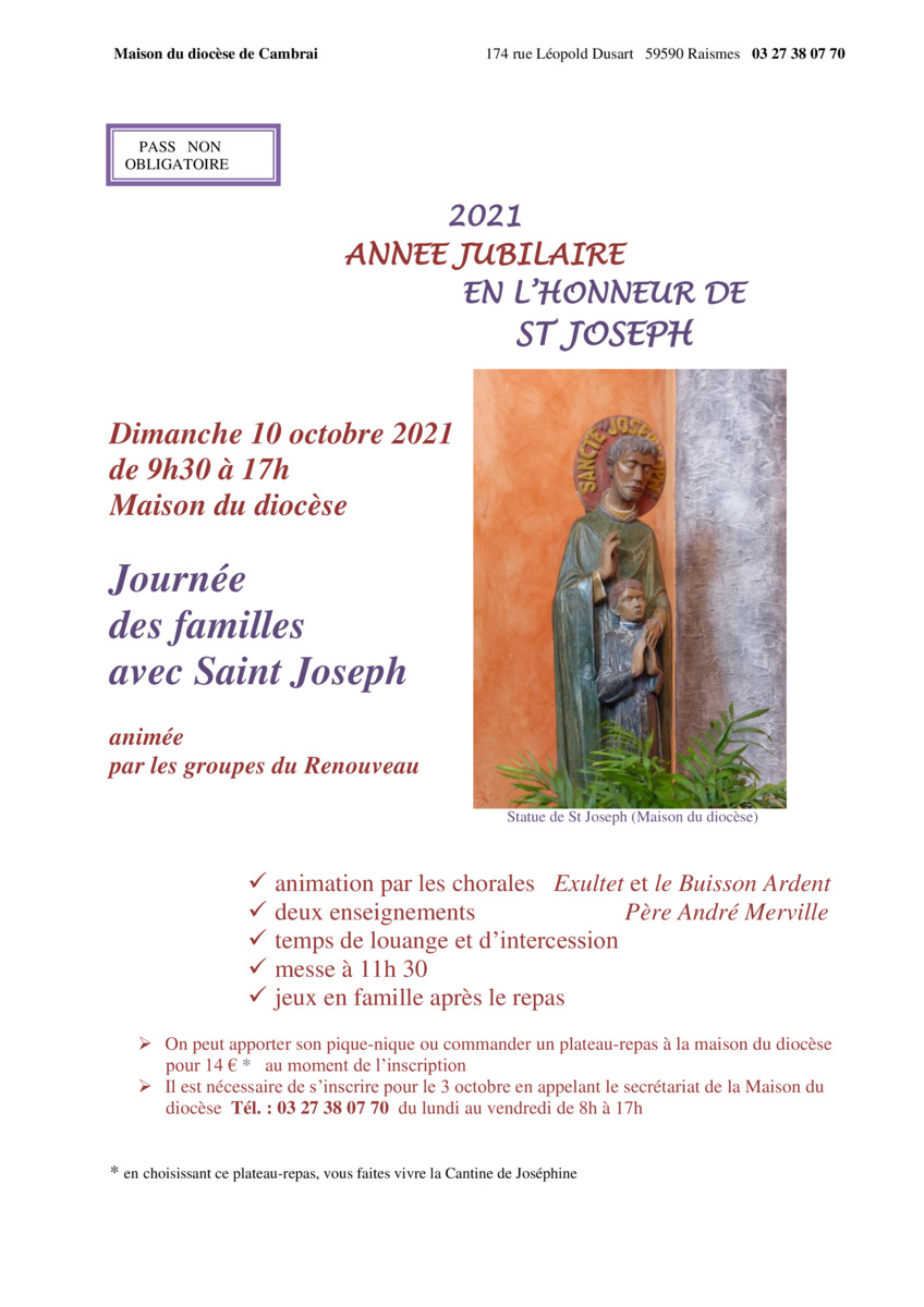 Journée des familles avec St Joseph