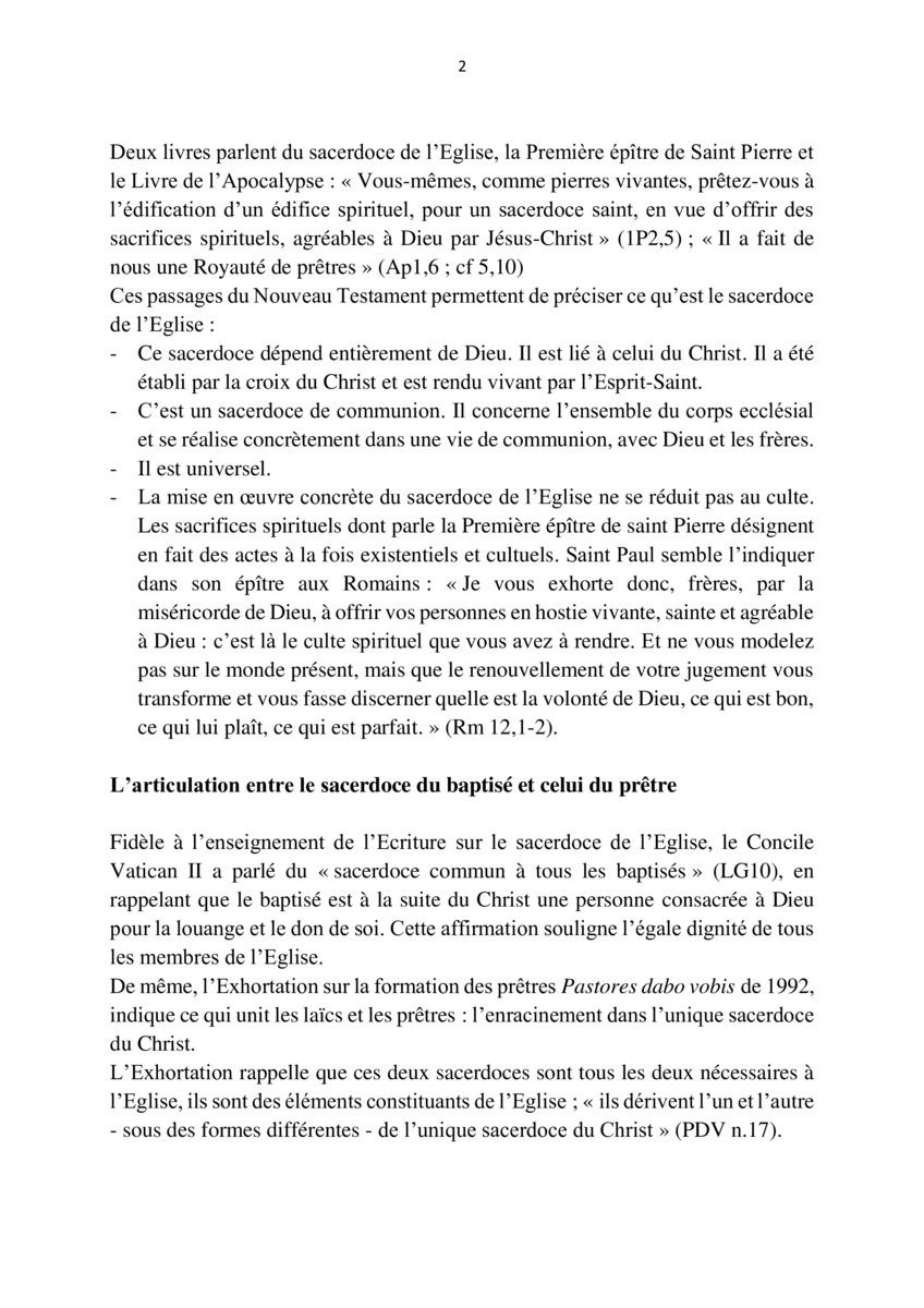 Cambrai retrouvez les enseignements de Monseigneur Dollmann durant la