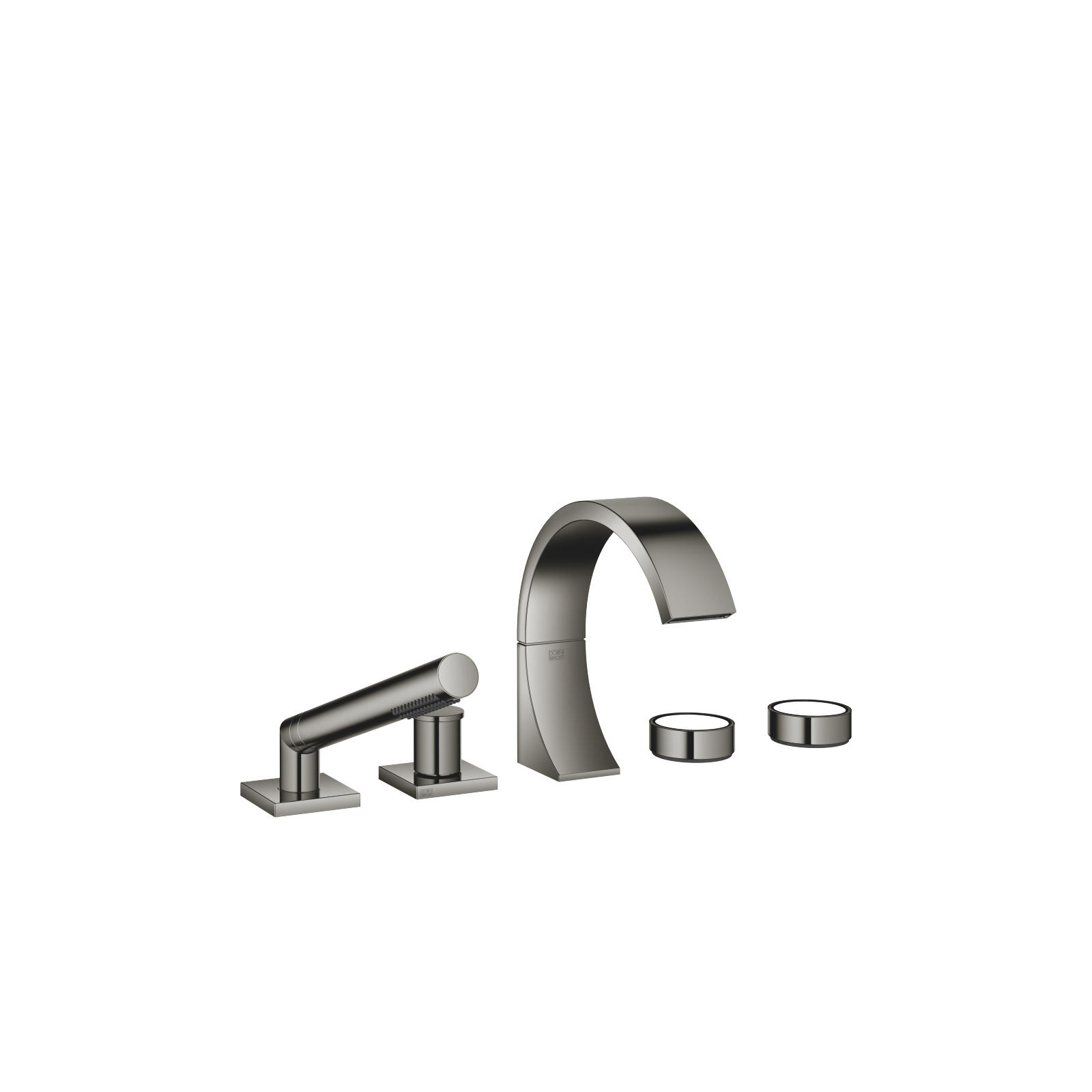 CYO Dark Chrome Bath faucets Fivehole bath mixer for bath rim or tile