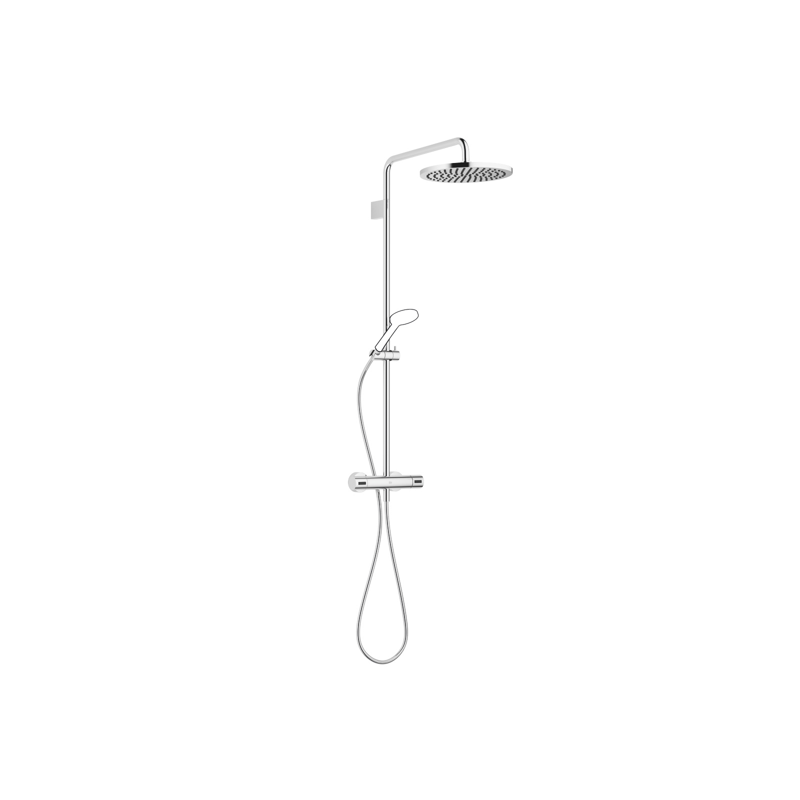 EDITION PRO Chrom Duscharmaturen Shower Pipe mit BrauseThermostat mit