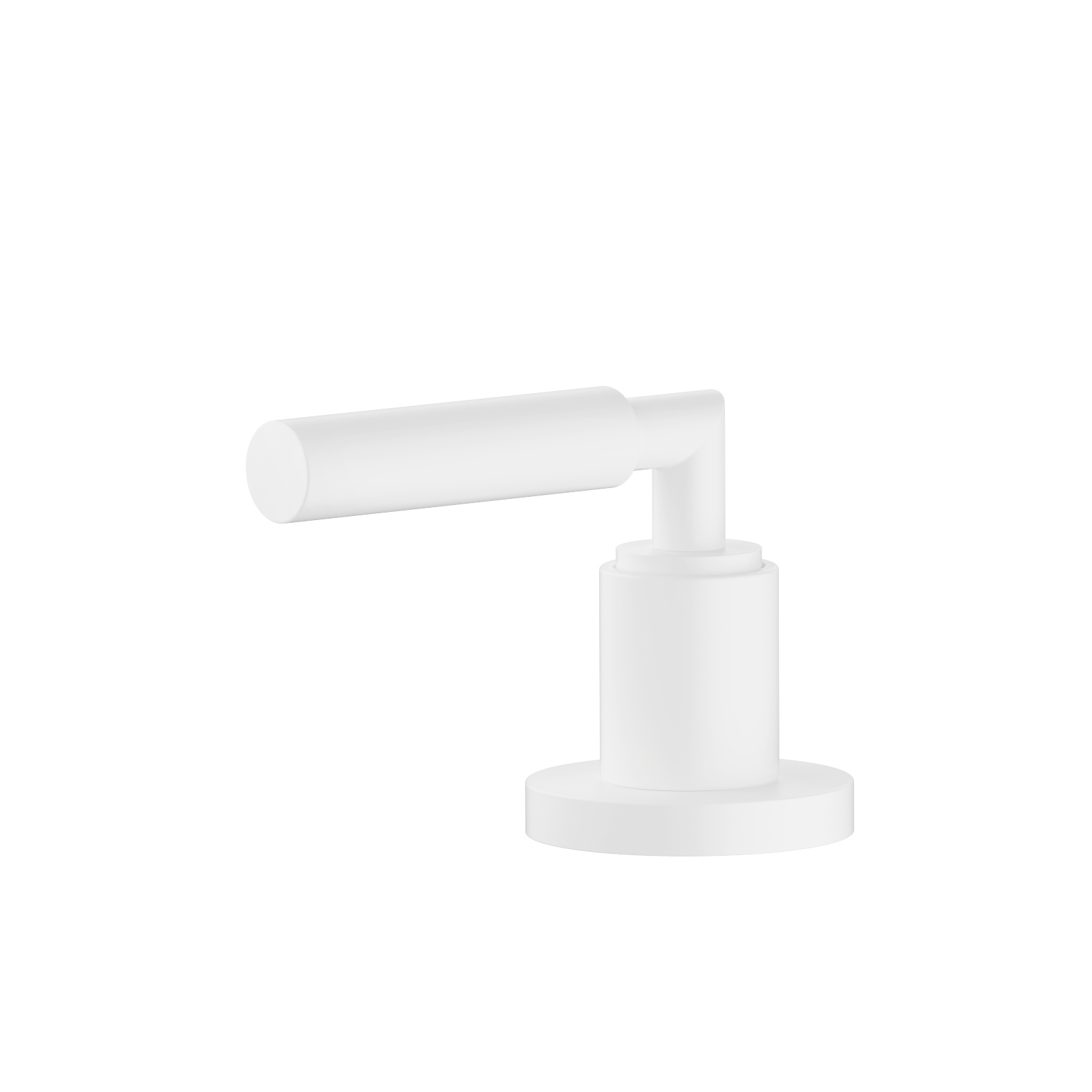 TARA Matte White Bath faucets Deck valve clockwise closing