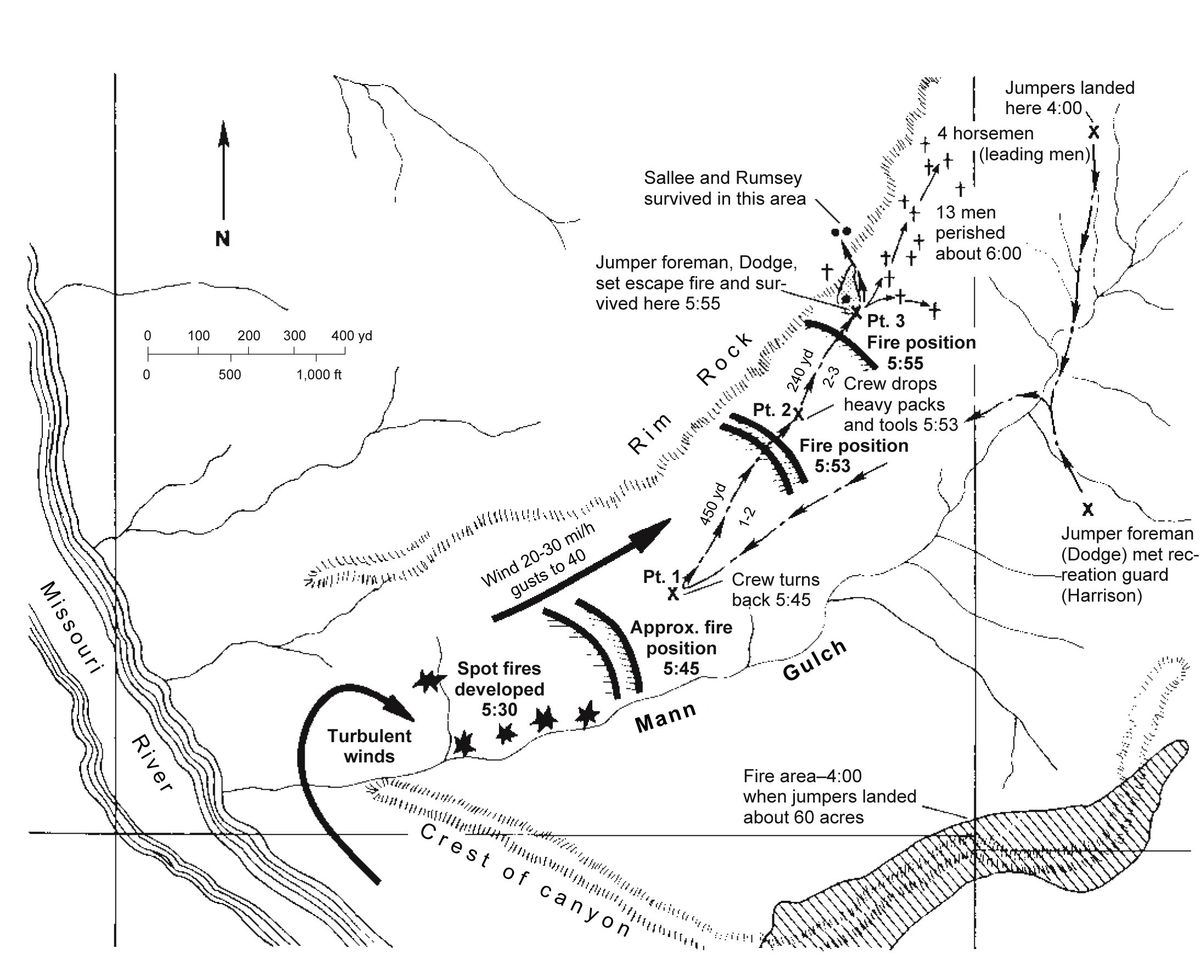 Mann Gulch Fire Map Revisiting the Mann Gulch Fire 70 years after the tragedy