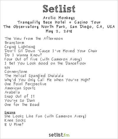 Arctic Monkey Set List 2023 Arctic Monkeys Debut Five Songs At North American Tour Kickoff | Setlist.fm