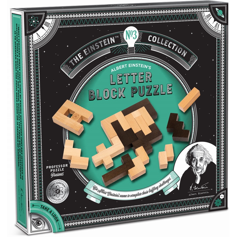 LETTER BLOCK EINSTEIN N3 JEUX ÉDUCATIFS/PROFESSOR PUZZLE placard