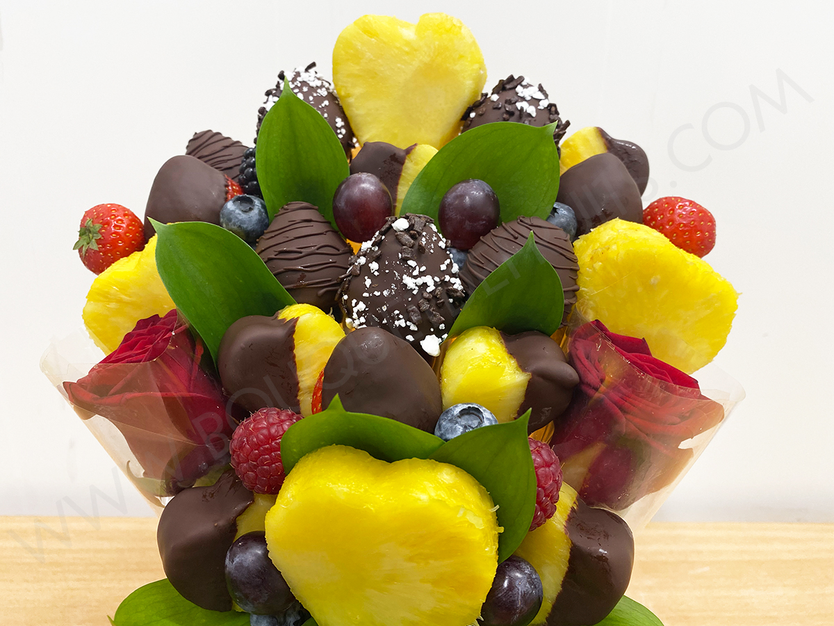 Bouquet De Fruits Intense Moyen Corbeille De Fruits Tranchés