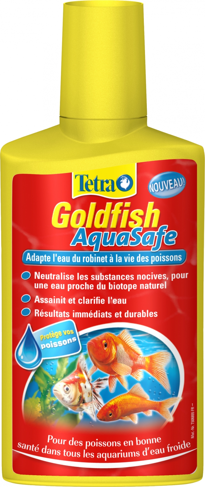 TETRA GoldFish AquaSafe 250 ml transforme instantanément l