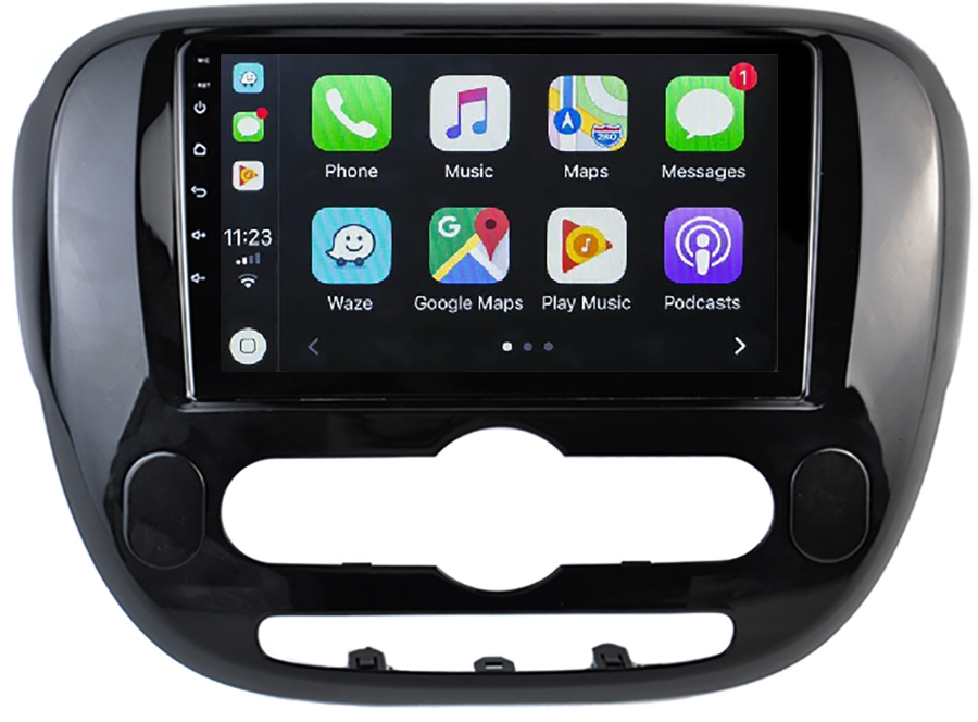Autoradio tactile GPS Android 11.0 et Apple Carplay Kia Soul
