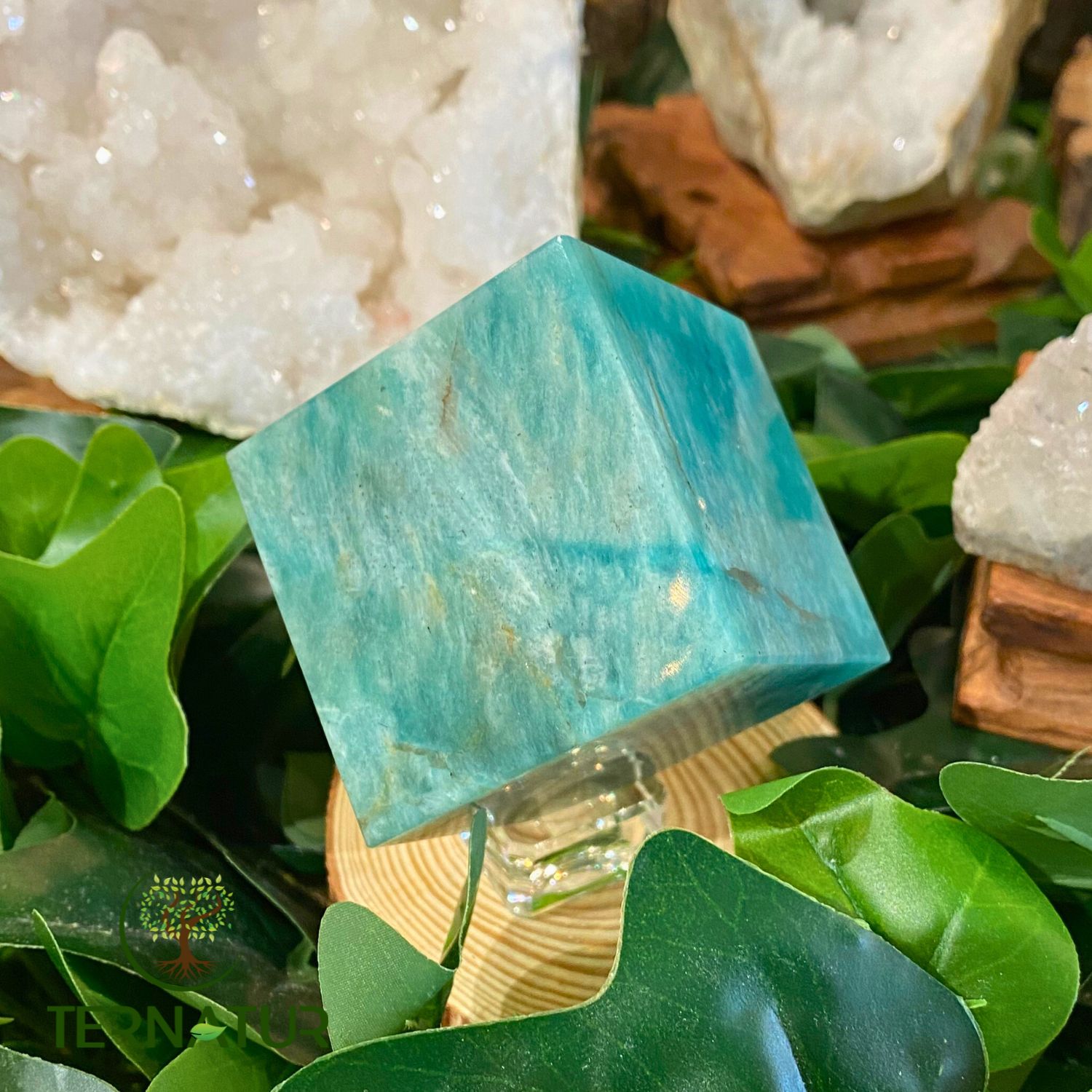 Cube en Amazonite