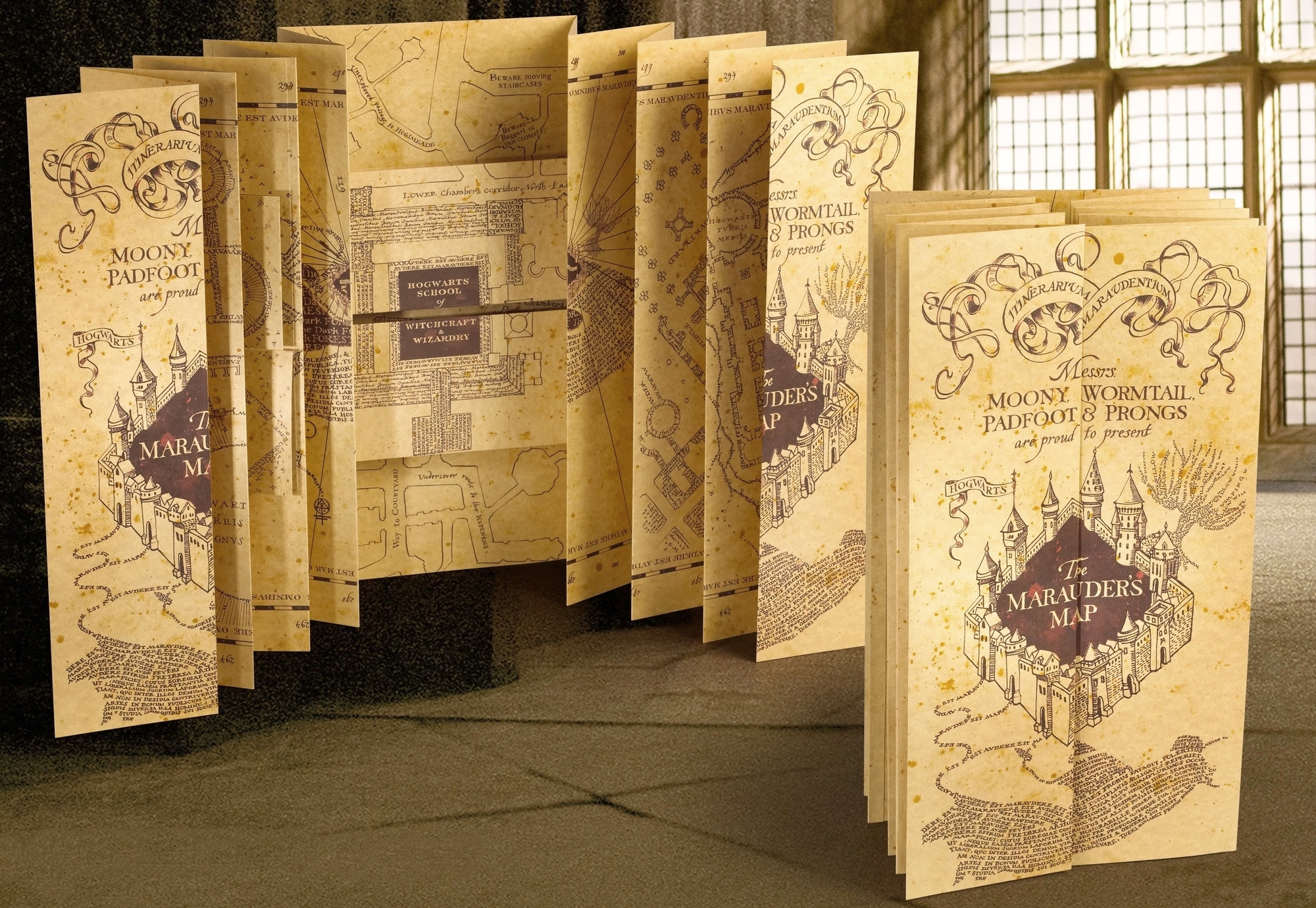 HARRY POTTER Carte du Maraudeur (185x40cm) ARMES DE