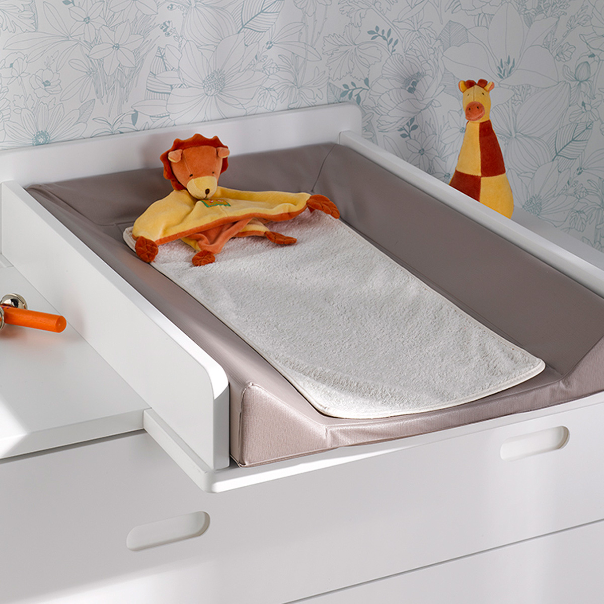 Plan à langer pour commode Bébé Provence Archipel Blanc Bébé/Plan à