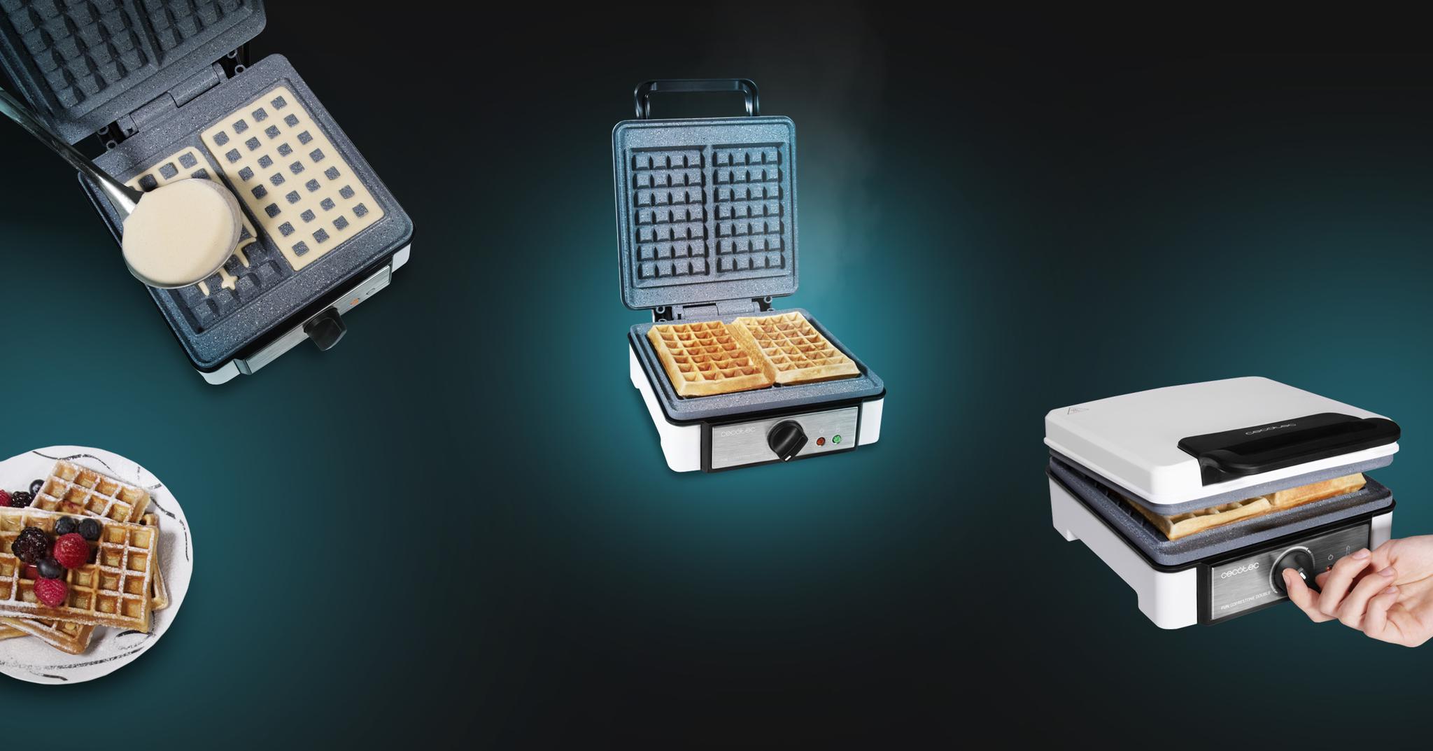 Fun Gofrestone Double Máquina de waffles Cecotec