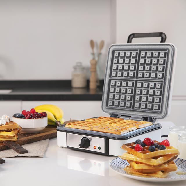 Fun GofreStone 4Inox Macchina per waffle Cecotec