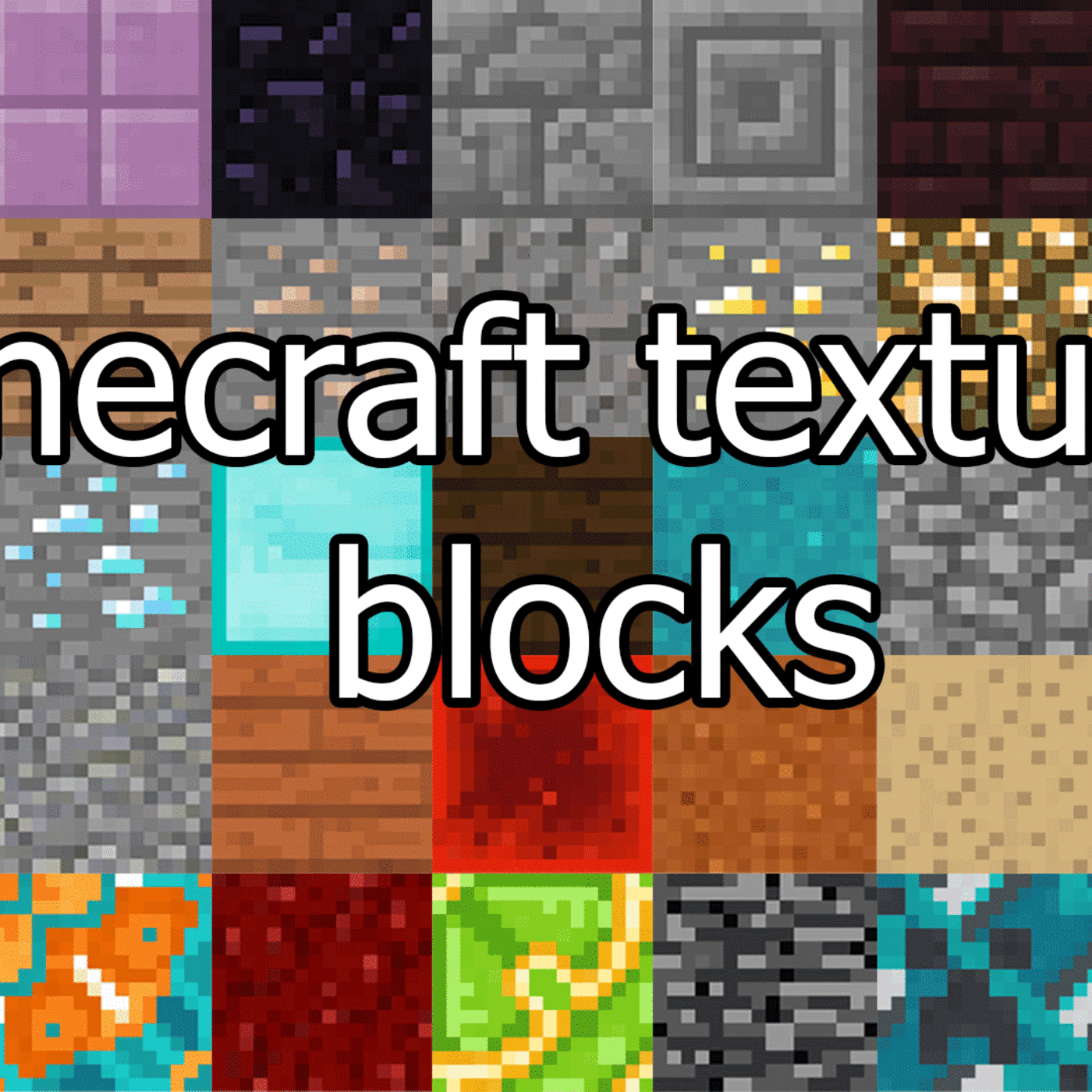 Minecraft texture blocks CGTrader