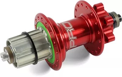 Hope Pro 4 MTB Quick Release Rear Hub Red 28h 135mm