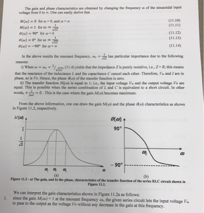 Solved Experimentally Determine The Resonance Frequency I