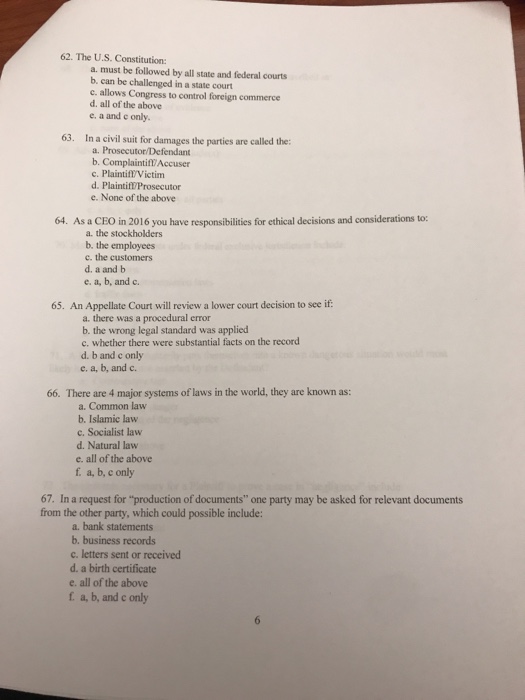 Solved TEST NO. 1 LEGAL ENVIRONMENT OF BUSINESS NAME SUM...