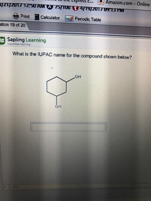 Solved A U Online Print Calculator Periodic Ta...