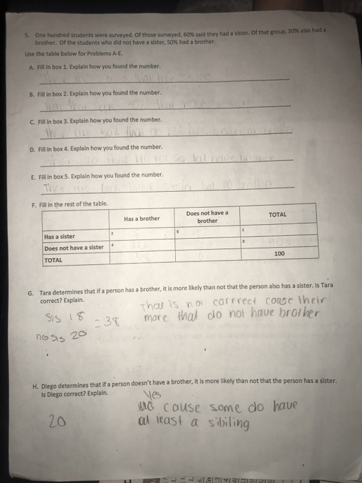 Solved 5. One Hundred Students Were Surveyed. Of Those | Chegg.com