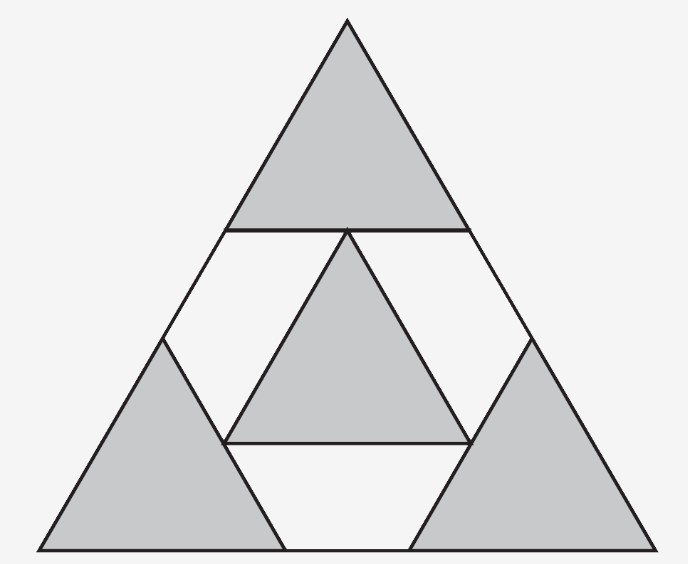 Solved The four equilateral triangles are arranged inside a
