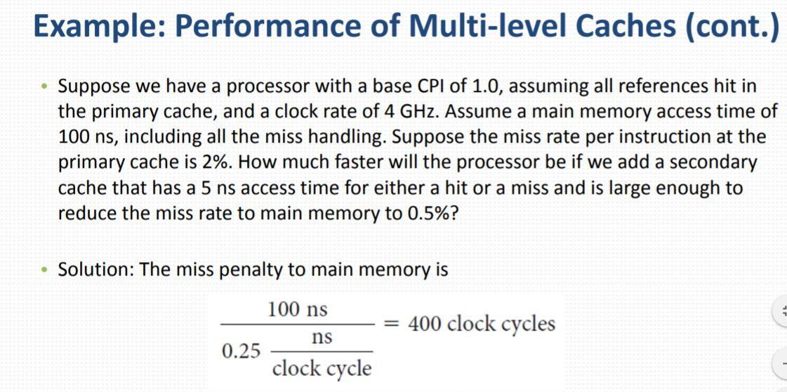 Solved Q2) Suppose we have a processor with a base CPI of