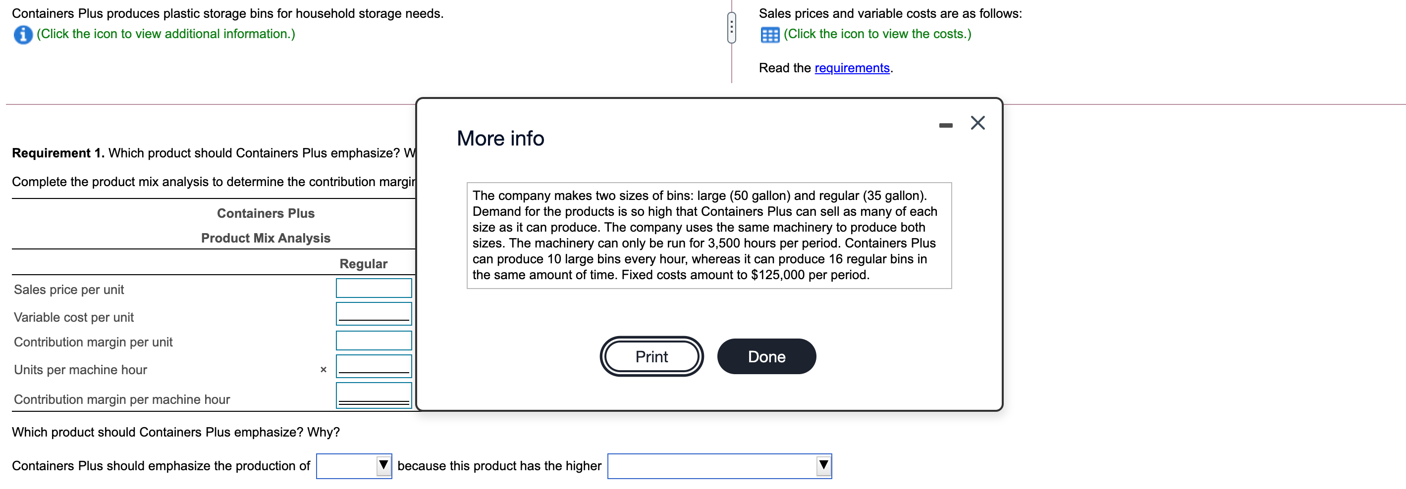 Containers Plus produces plastic storage bins for