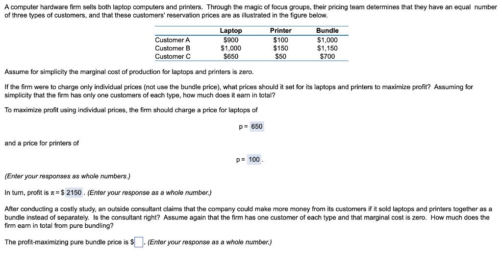 Solved A computer hardware firm sells both laptop computers
