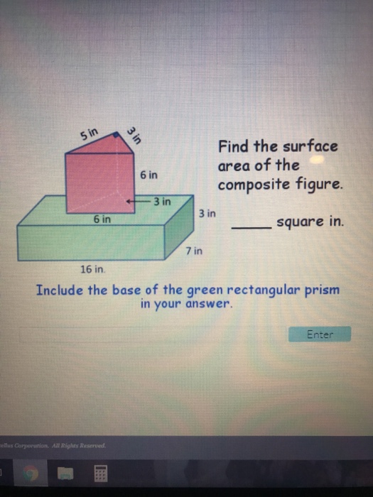 Solved Find The Surface Area Of The Composite Figure. ___...