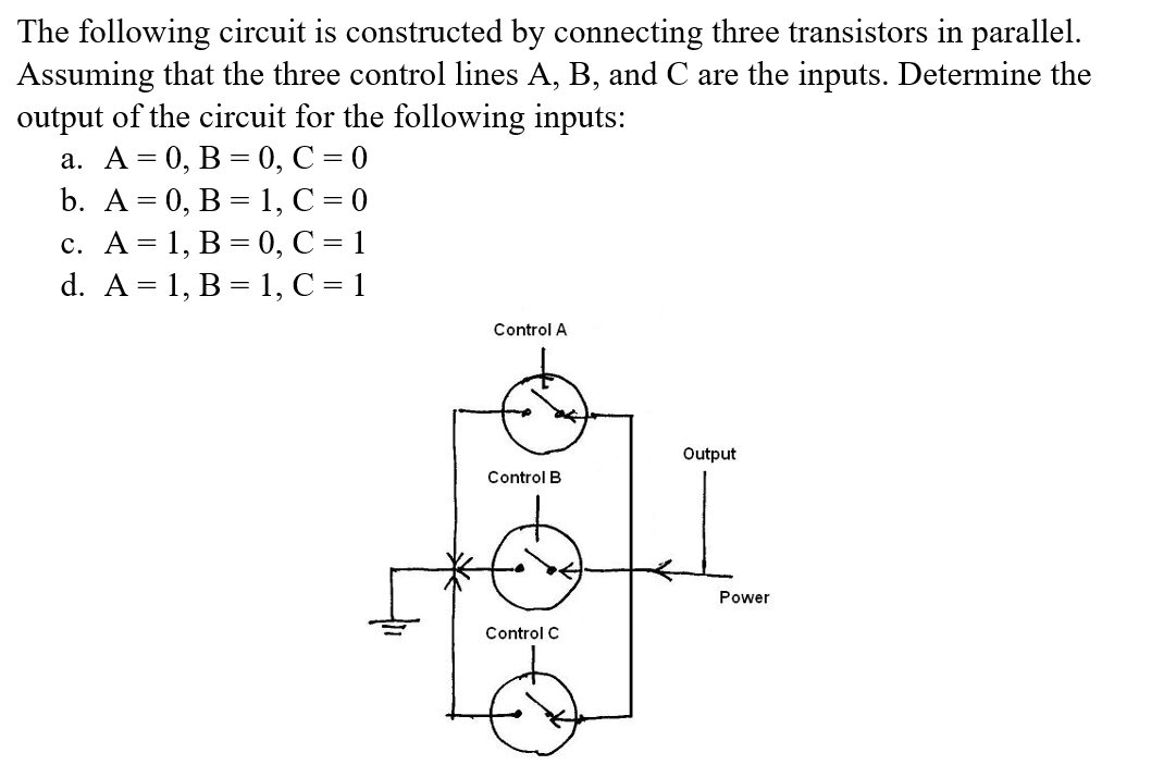 Solved The following circuit is constructed by connecting