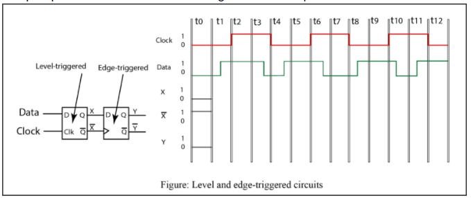 Solved Timing Diagram (10 points) D-flip flop and D-latch | Chegg.com