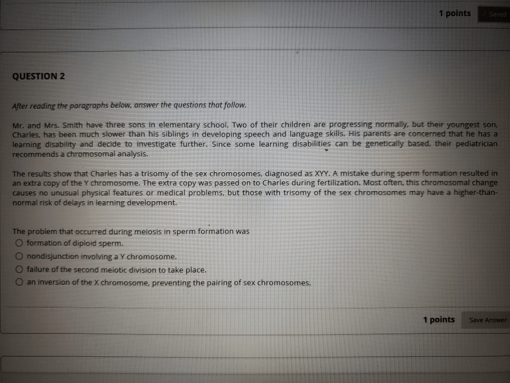 Solved 1 points QUESTION 2 After reading the paragraphs