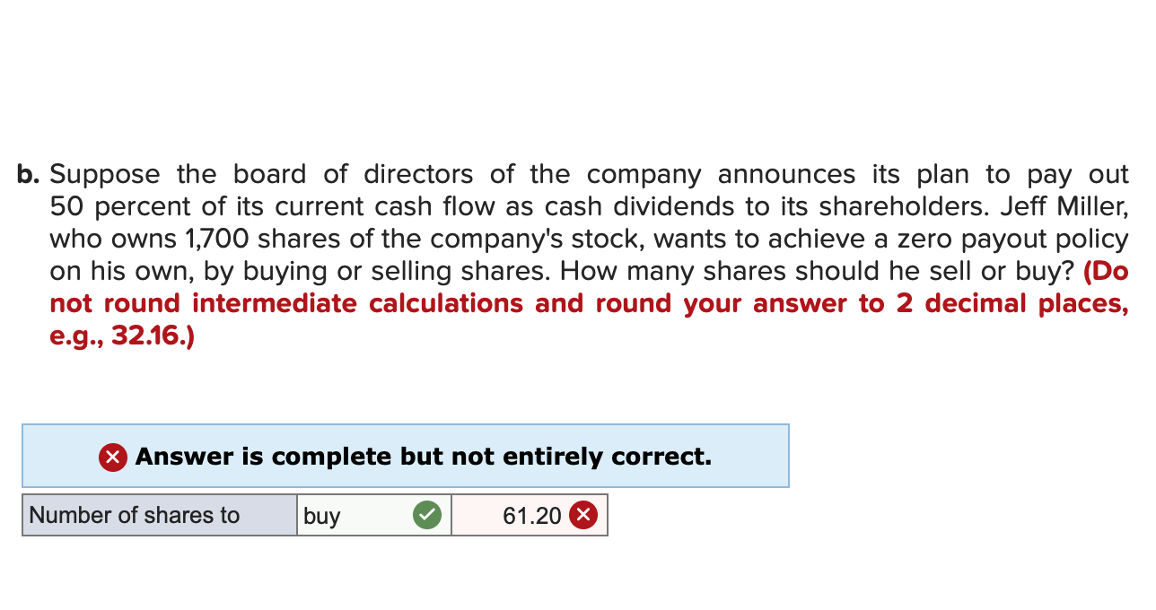 Solved Optimized Co. has a current period cash flow of 1.2