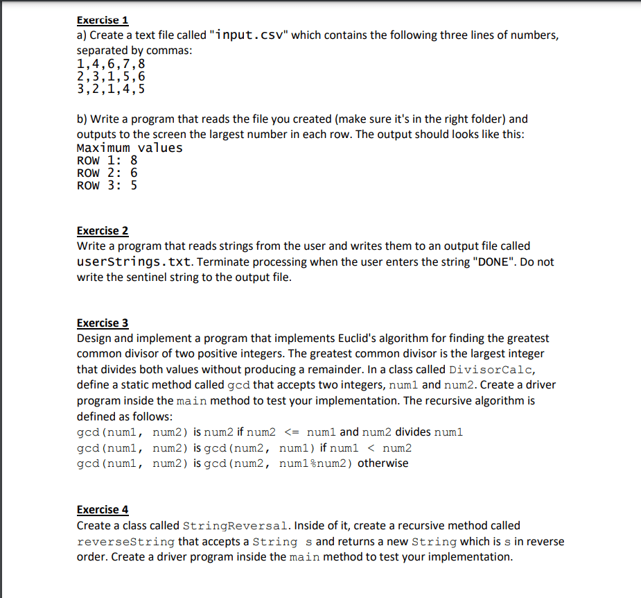Solved Concepts try...catch statement throws declaration