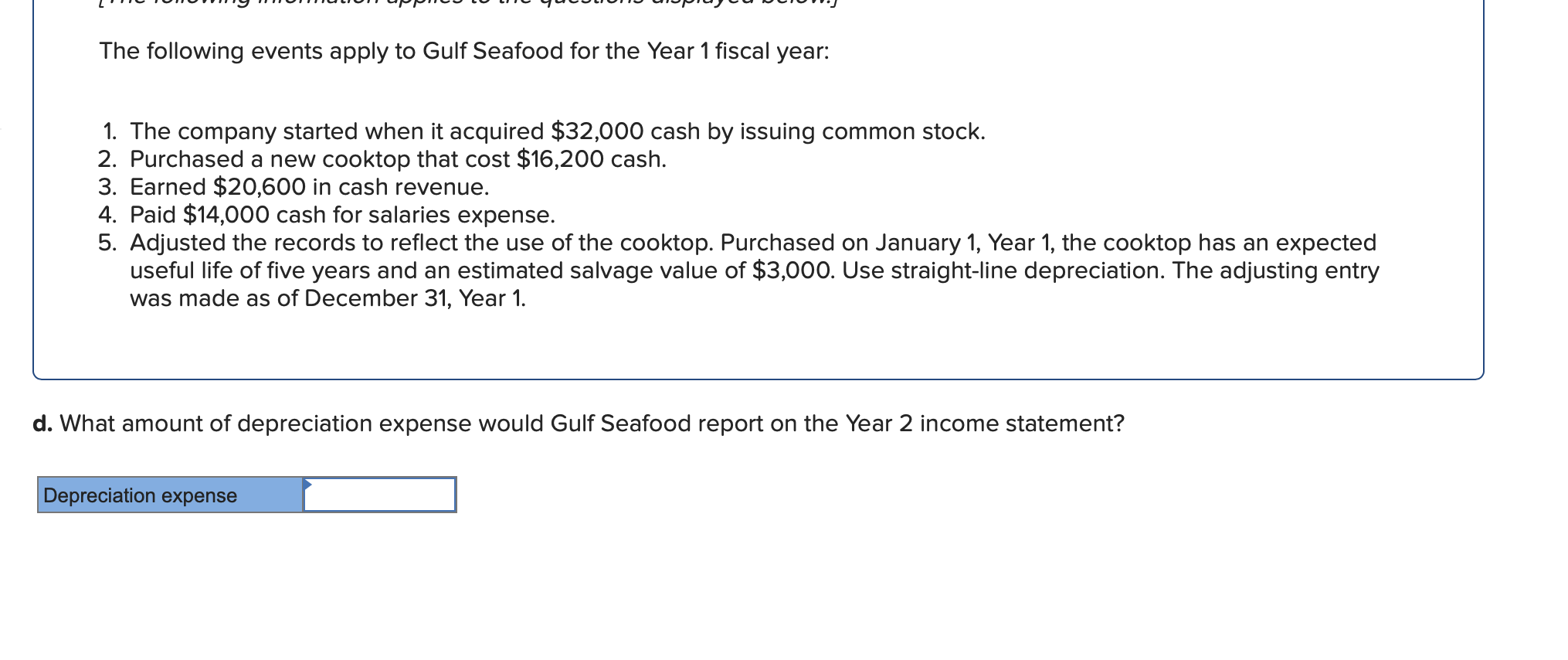 Solved The following events apply to Gulf Seafood for the