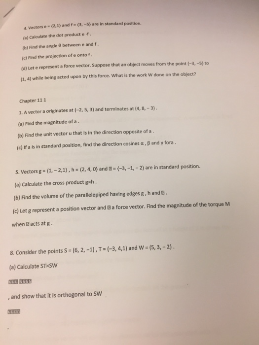 Advanced Math Archive March 13, 2017