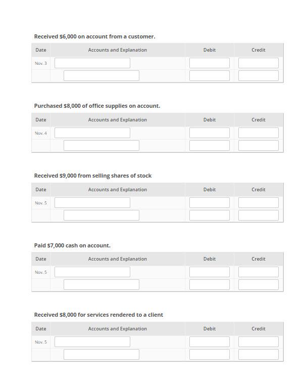 Solved Paid cash for salaries Account 1 Account Type