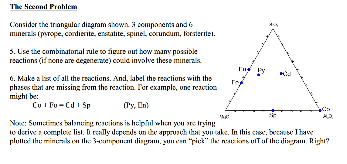 Solved Consider the triangular diagram shown. 3 components | Chegg.com