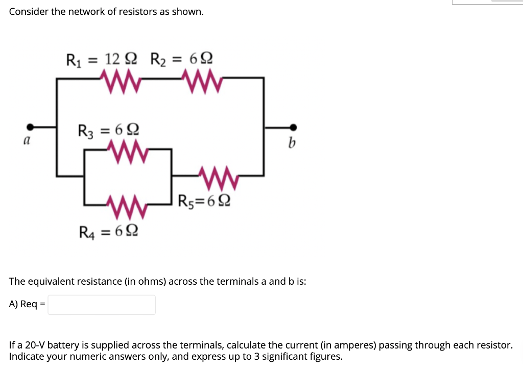 Solved Consider the network of resistors as shown. R1 12 22