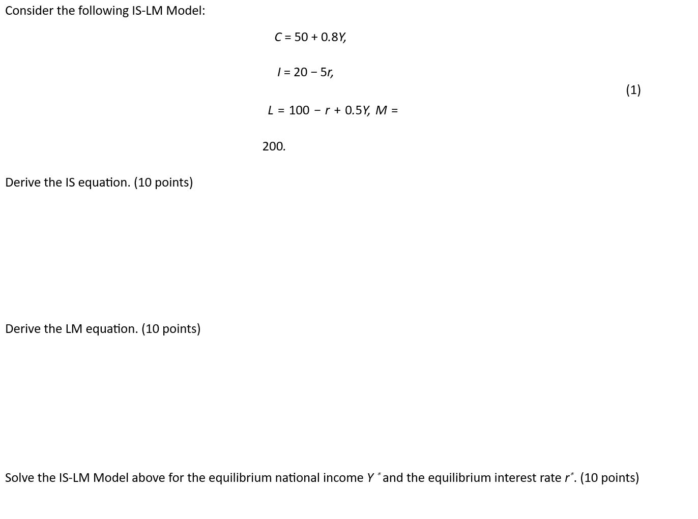 Solved The following is for an economics mathematics class, | Chegg.com