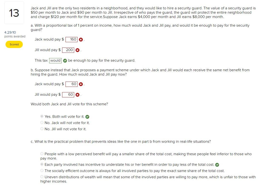 Solved Jack and Jill are the only two residents in a