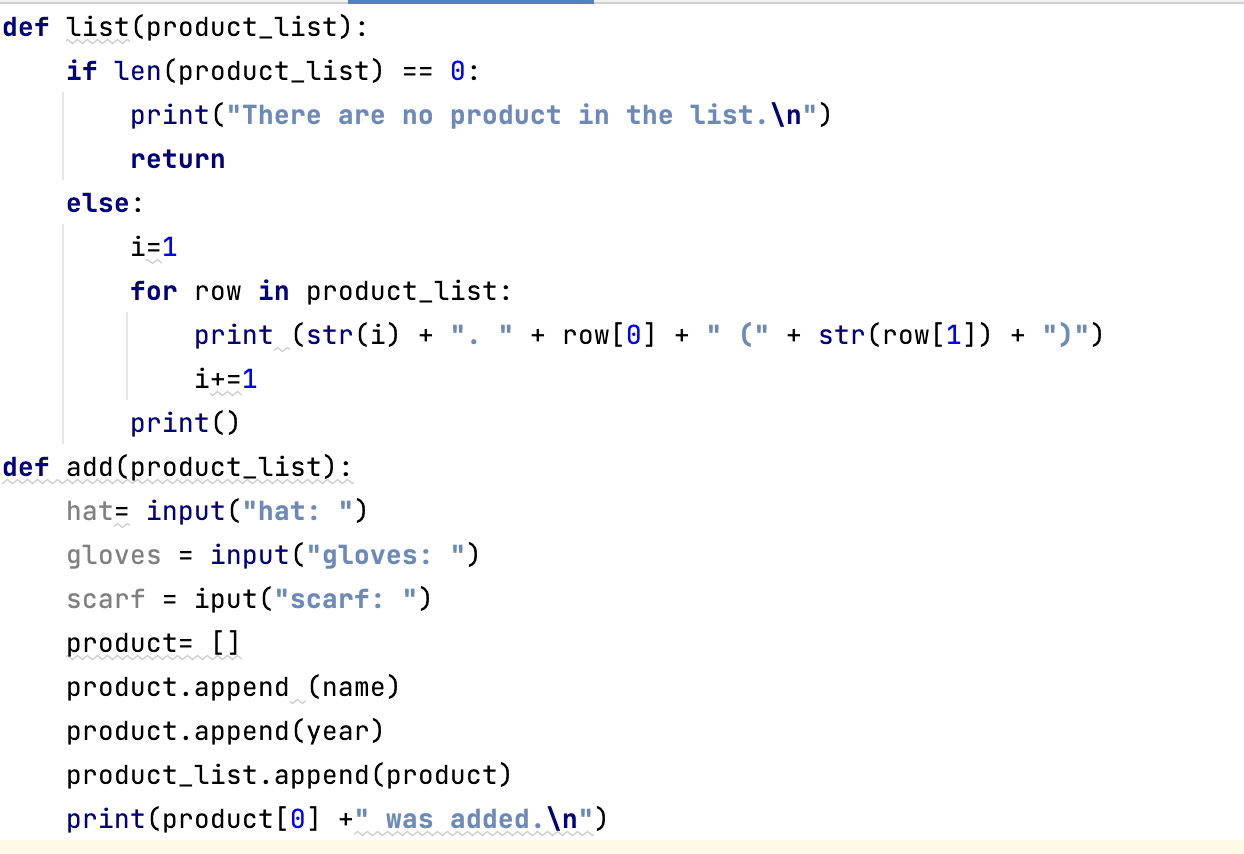 Solved using python A product has a name, price,