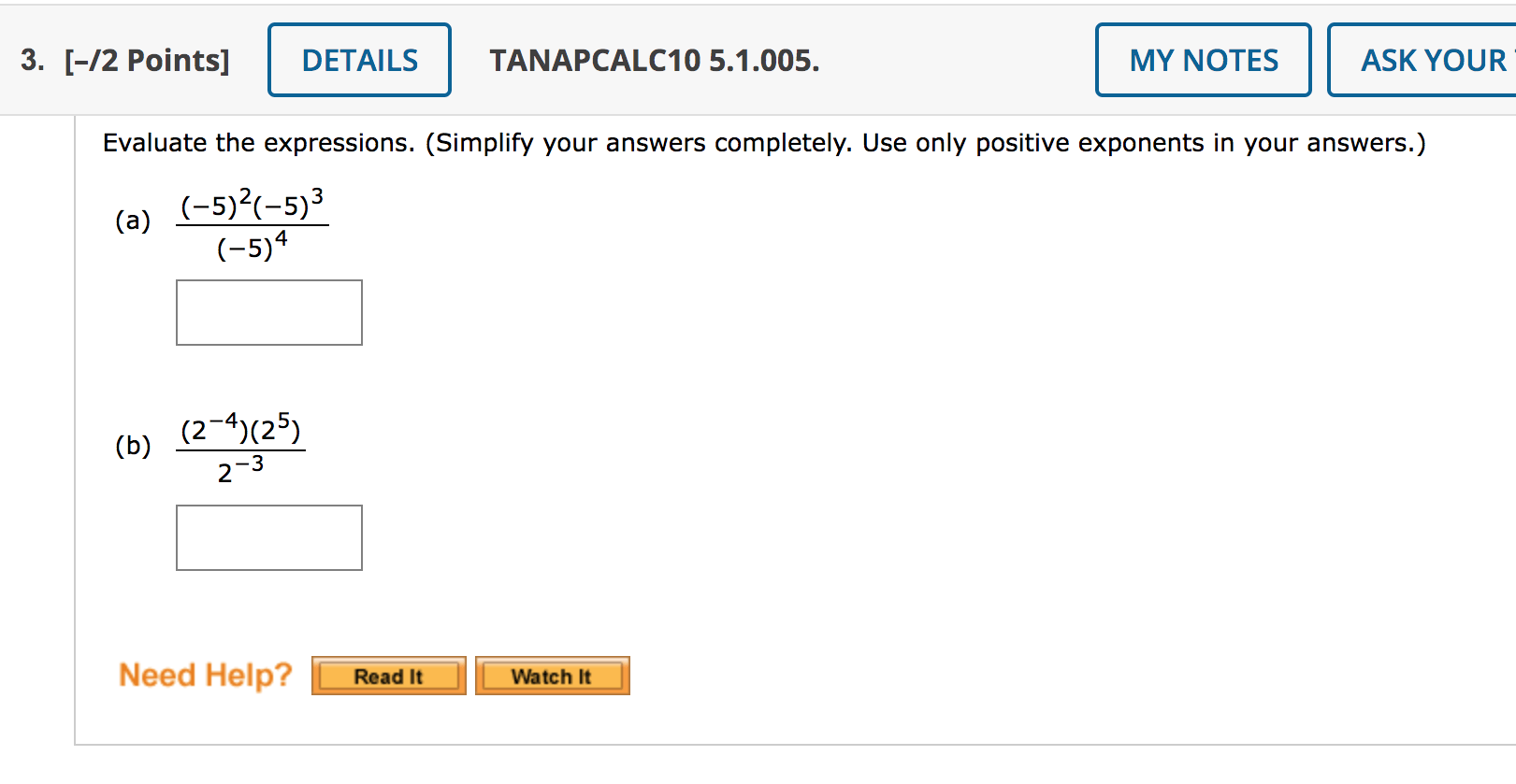Solved Evaluate the expressions. (Simplify your answers | Chegg.com