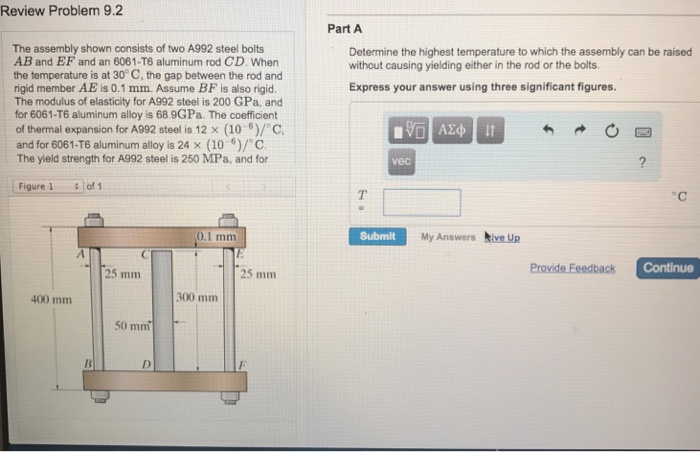 Solved The Assembly Shown Consists Of Two A992 Steel Bolt...